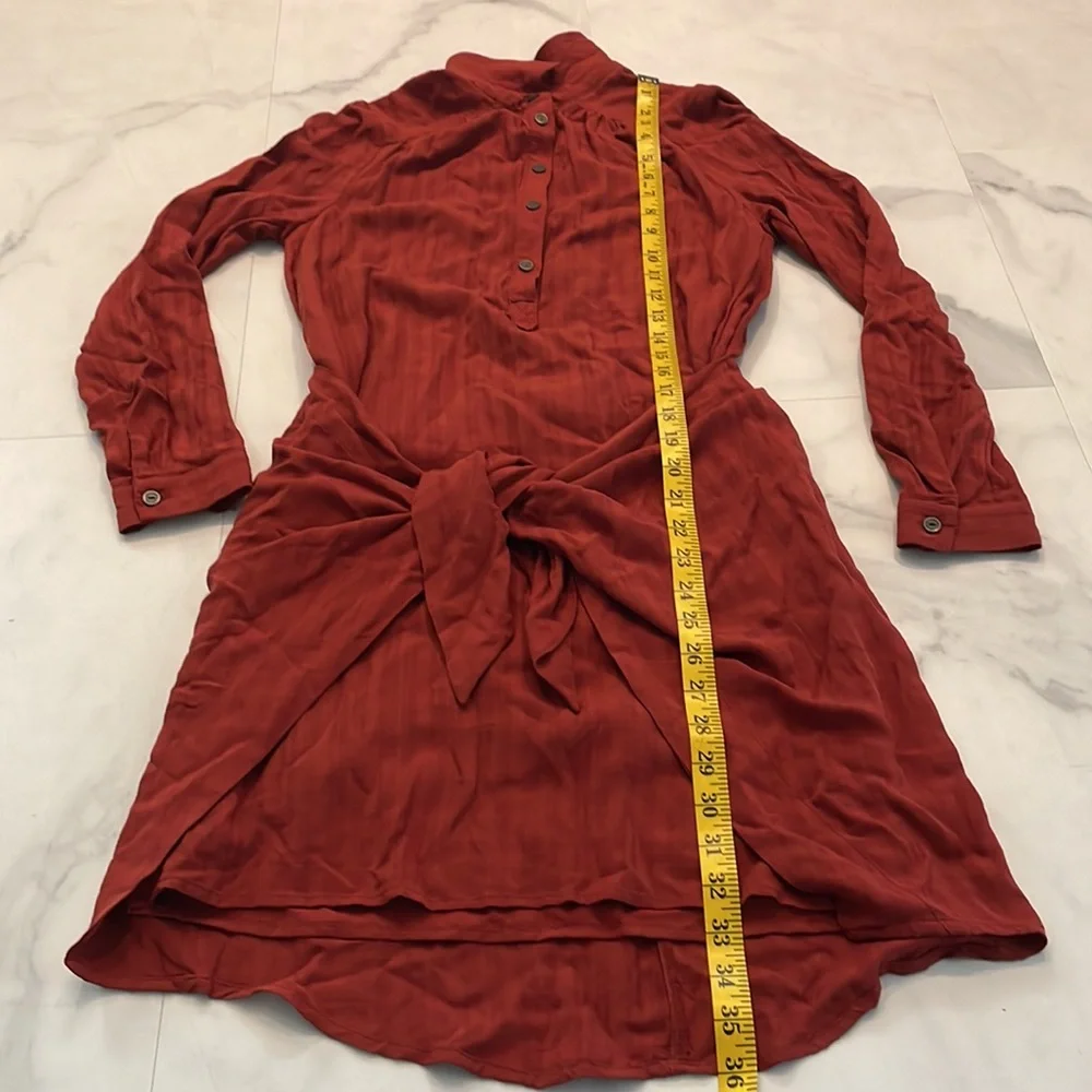 NWT Anthropologie Maeve Bloomsbury Mini Dress Size 2 Grunge Streetwear Wrap